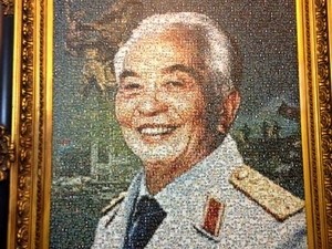 The General Giap’s portrait by painter Nguyen Minh (Photo: VNA)